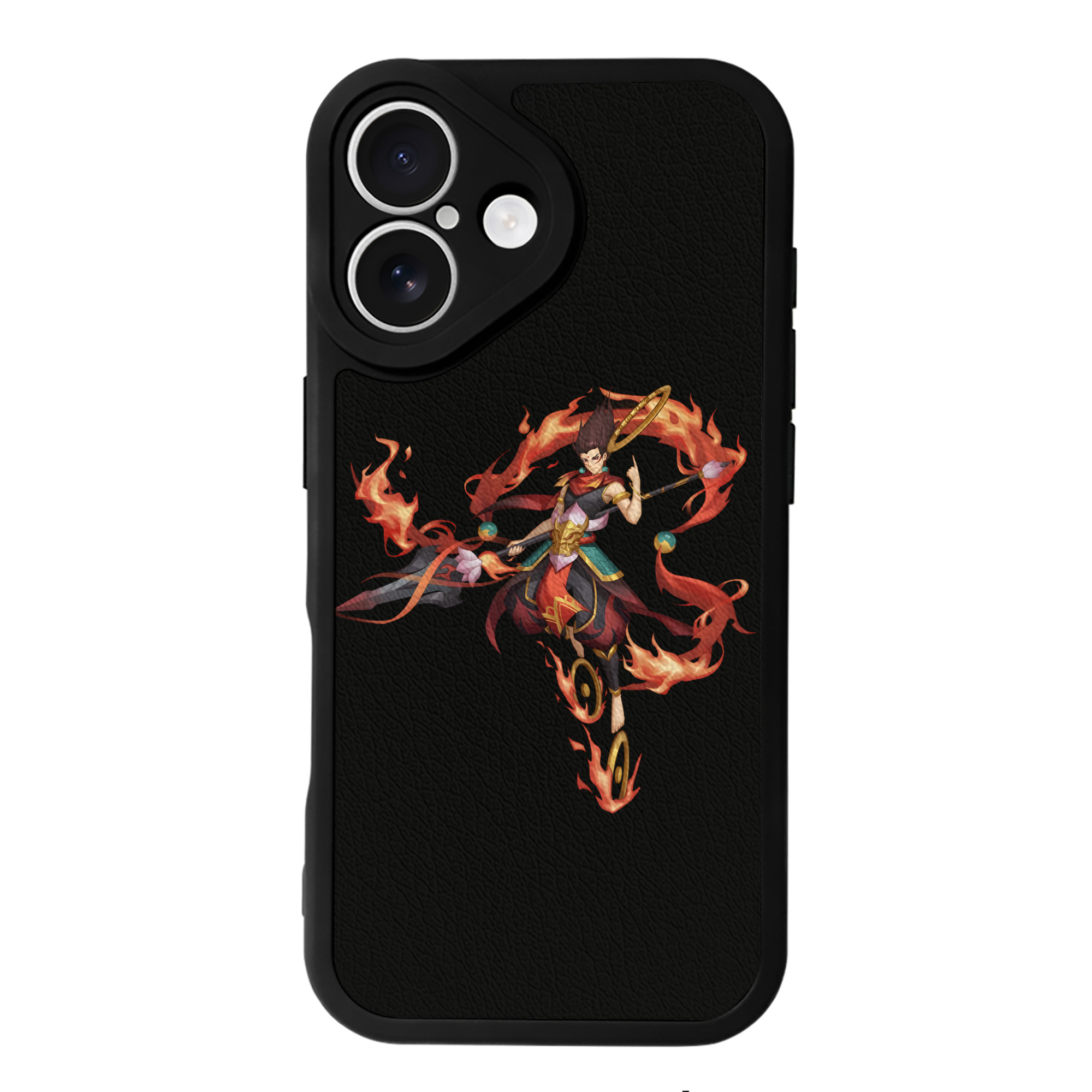 （画像用） Ne Zha 2 ナタ 魔童の大暴れ 【iPhone 16シリーズ対応】シリコンスマホケース（レザー調） 材質：シリコン